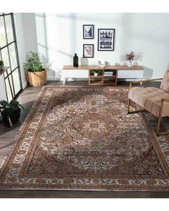 Aldo Medallion Neo Classical Carpet M.Beige
