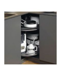 Cargo 3/4 Carousel M 2 Shelves 1 Round - Anthracite Finish