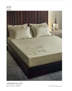 D'Decor Large Bedsheet with 2 Pillow Covers - SAGE - BSC09 (Pack of 1)